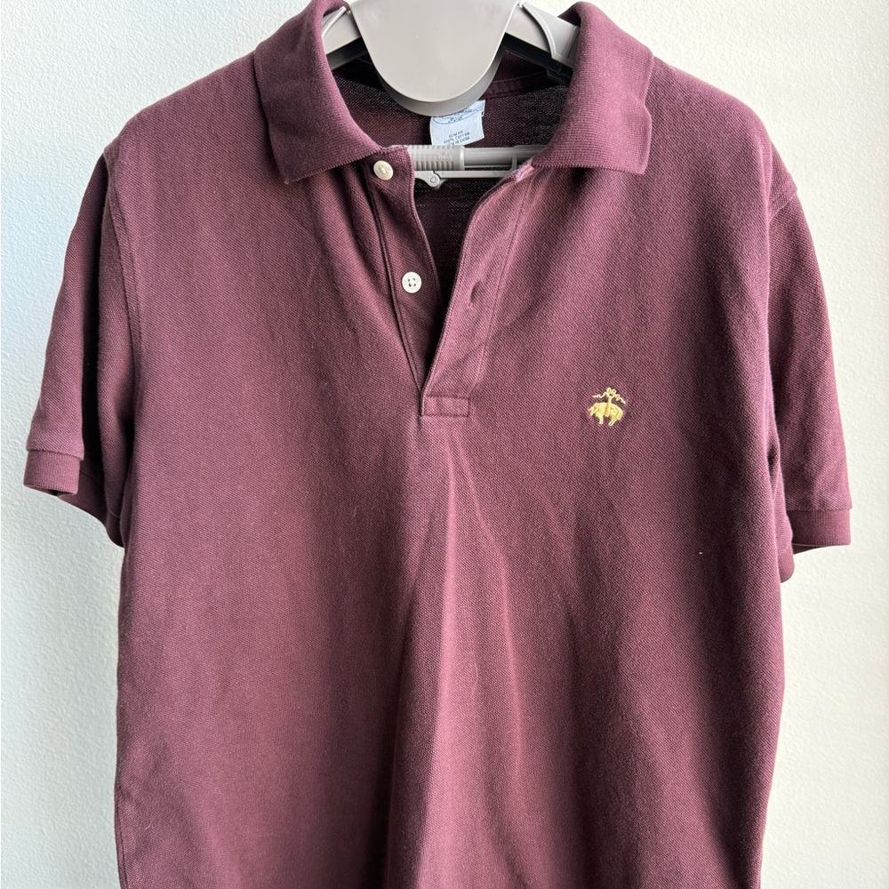 Brooks Brothers Burgundy Polo Slim Fit